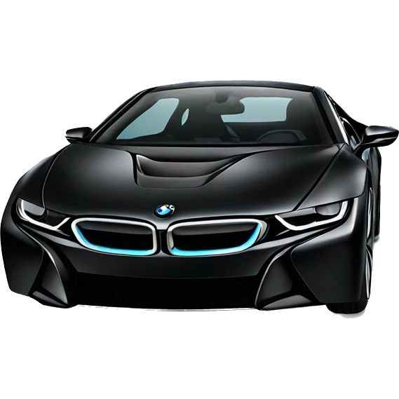 Black BMW I8 emoji