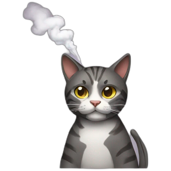 smoking cat emoji