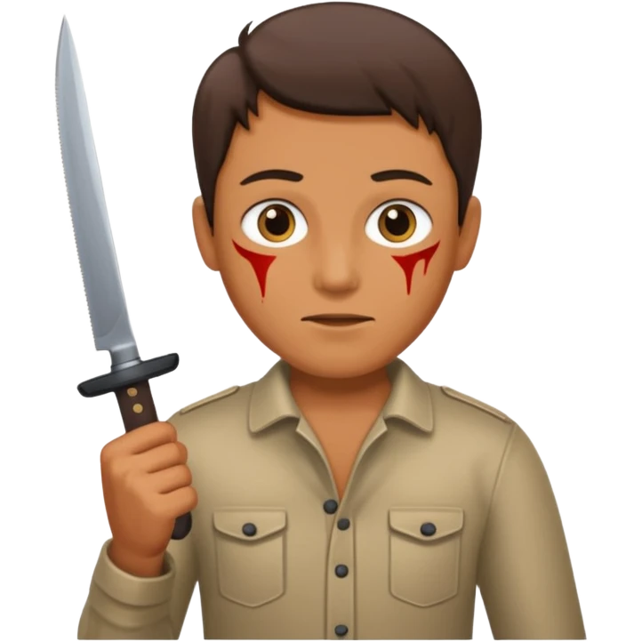 With knife emoji