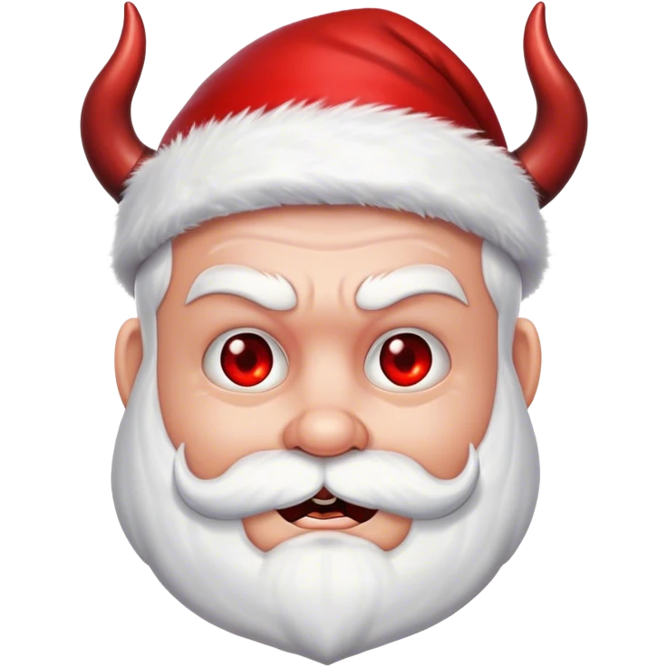 Santa with devil horns emoji