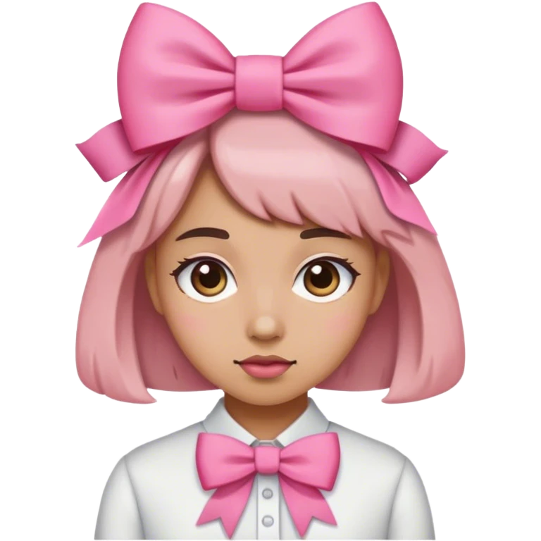 Moño rosa emoji