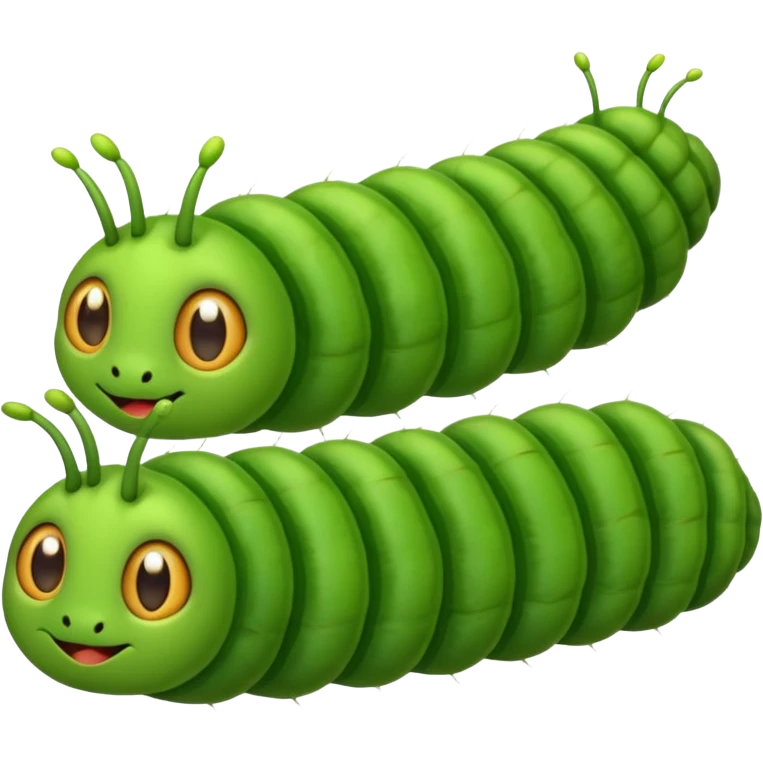 Many cute baby caterpillars ￼ emoji