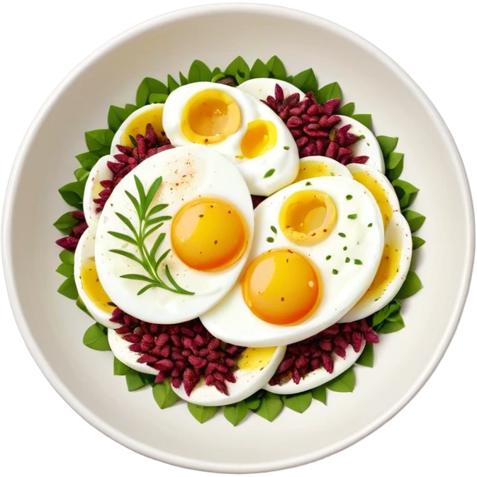 Egg, Labneh and Sumac Salad Bowls
 emoji