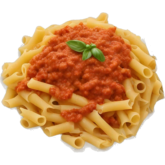 Plate of pasta bolognese  emoji