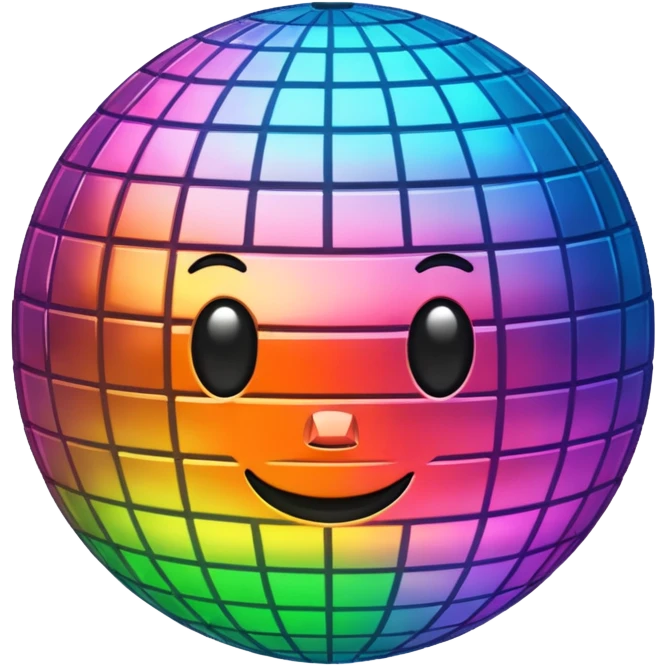 glowing disco ball emoji
