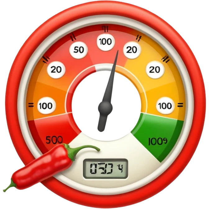 Spicy food meter emoji