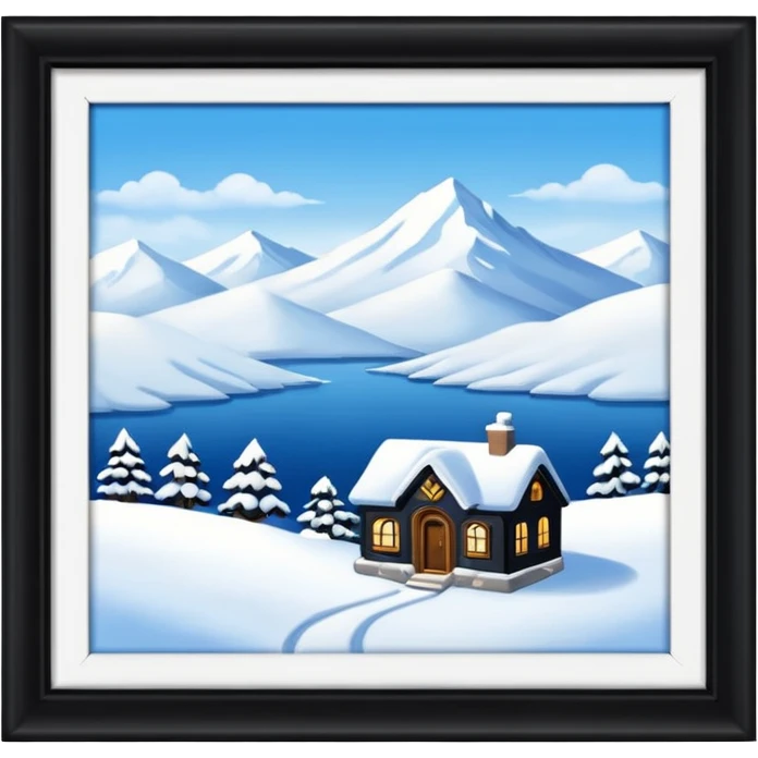 thumbnail picture mac os, painting on wall, snow emoji