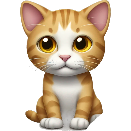 cat standed in a rock emoji