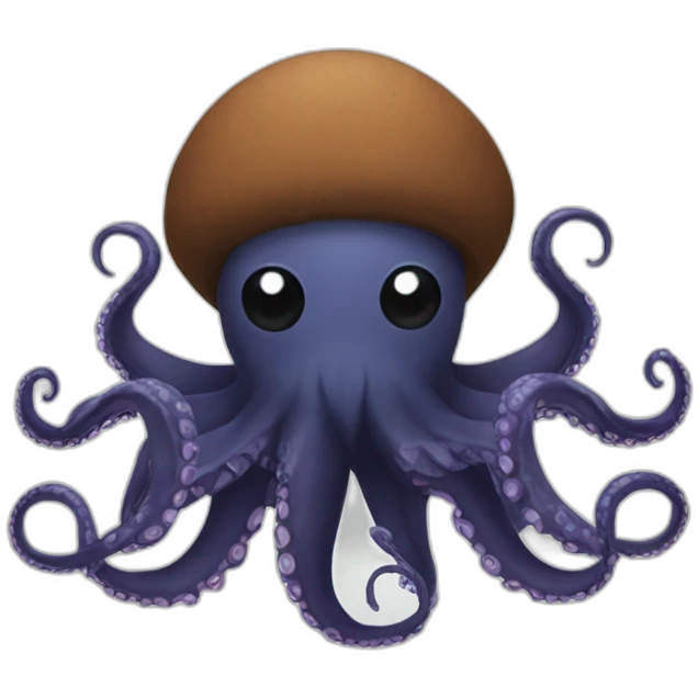 octopus black beard emoji