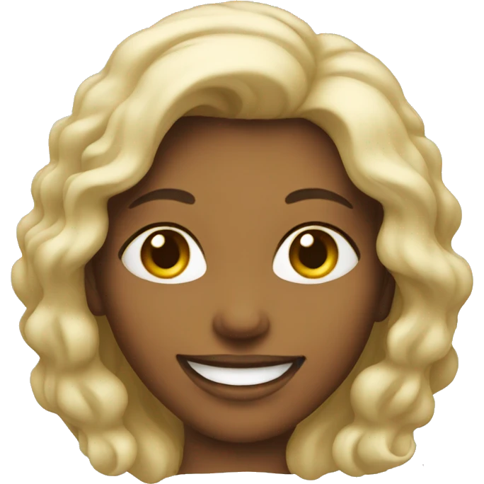 smiling lady emoji