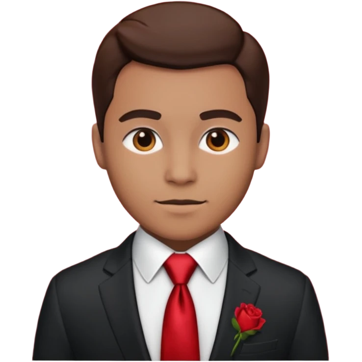 male suit  Valentine emoji