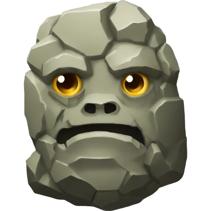 rock golem 8 pixel emoji