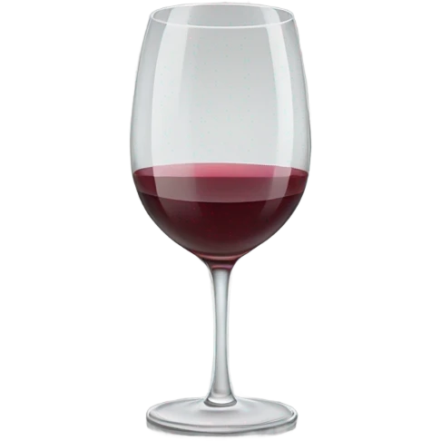 Clear glass of wine  emoji