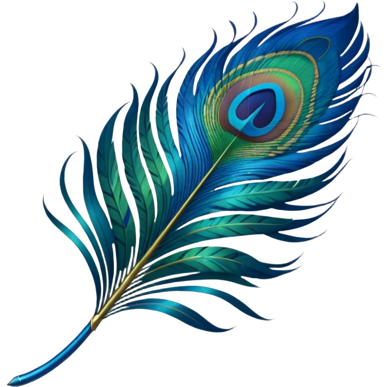 Single pintresty Peacock feather emoji