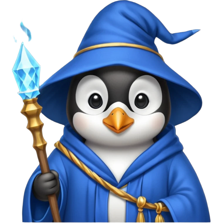 Penguin Wizard emoji