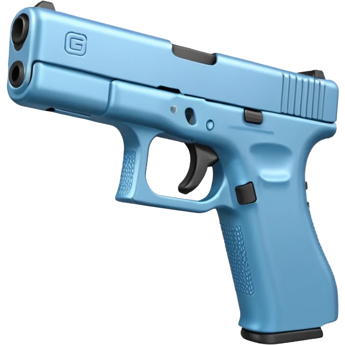 pastel blue glock emoji