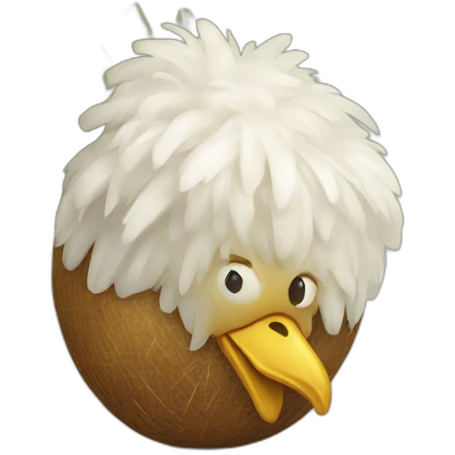 Coconut chicken emoji