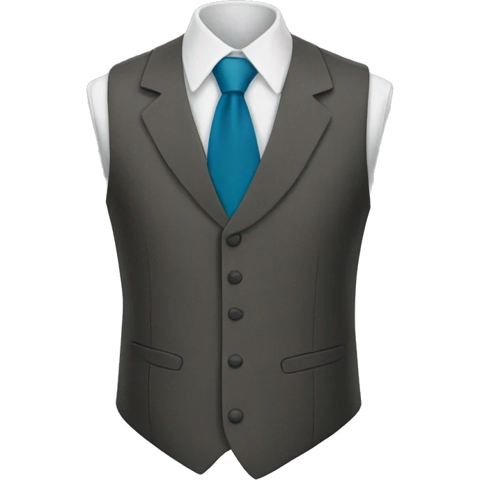 a two piece suit vest emoji