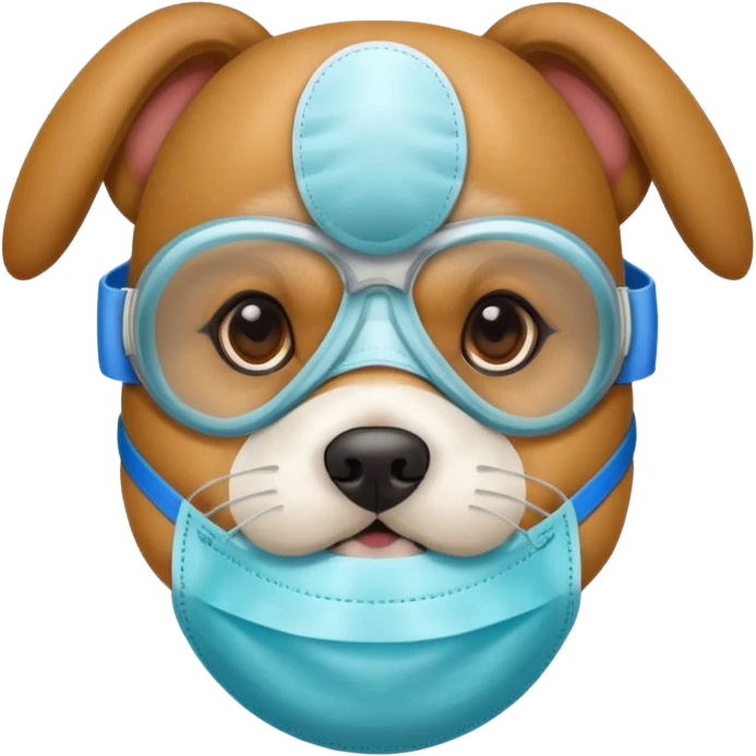 dog Wearing Medical Mask emoji
