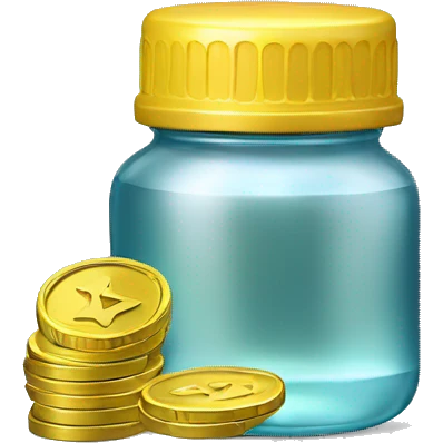 rapper coin with baby oil bottle emoji