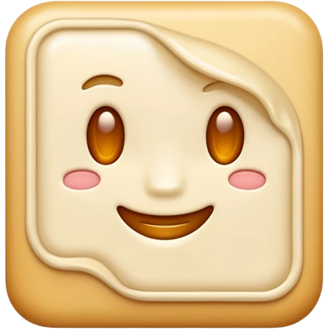 Letter colored Creamy emoji