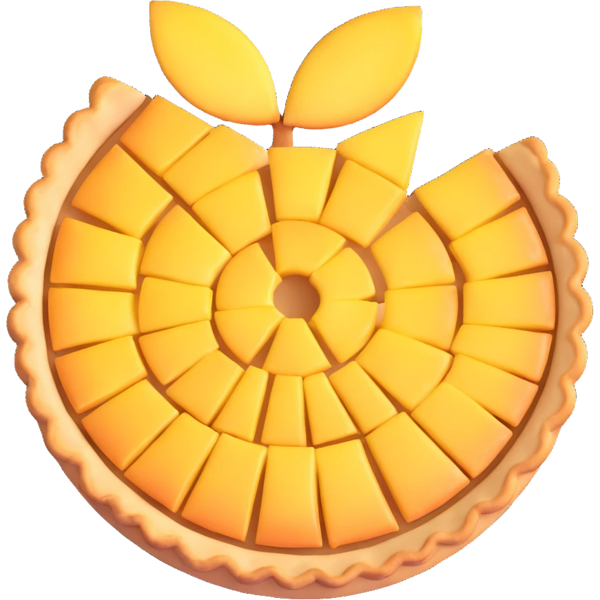 apple tart seen from above emoji
