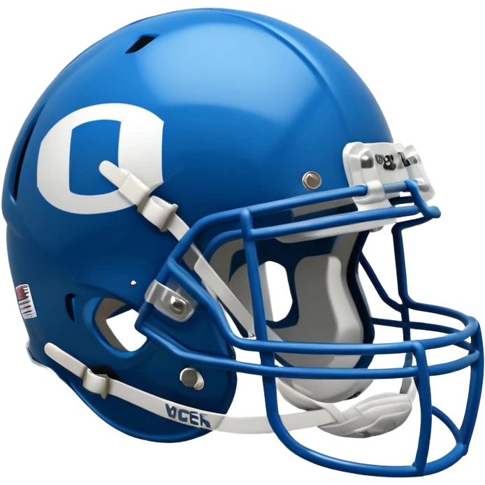 College football player helmet in blue color emoji