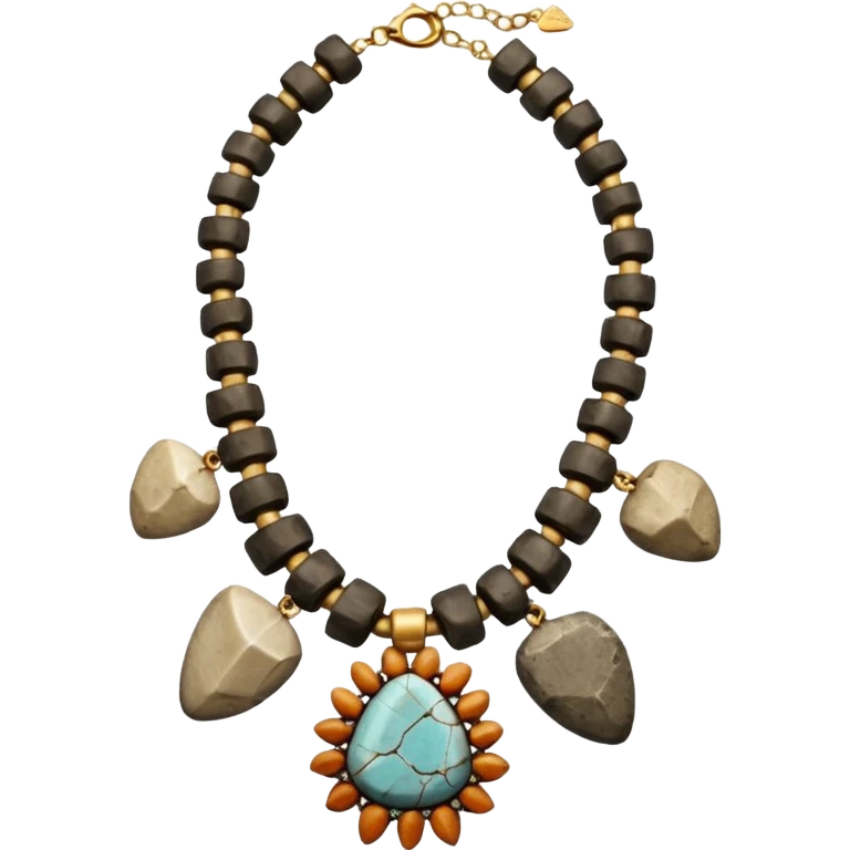 stone age necklace without human skeleton emoji