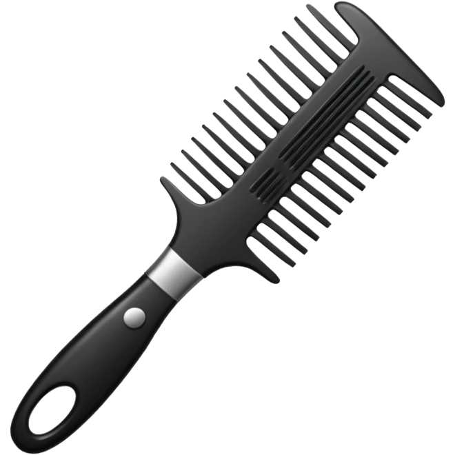hairdressing comb emoji