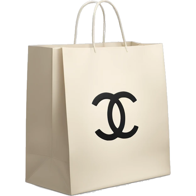 Chanel paper shopping bag emoji