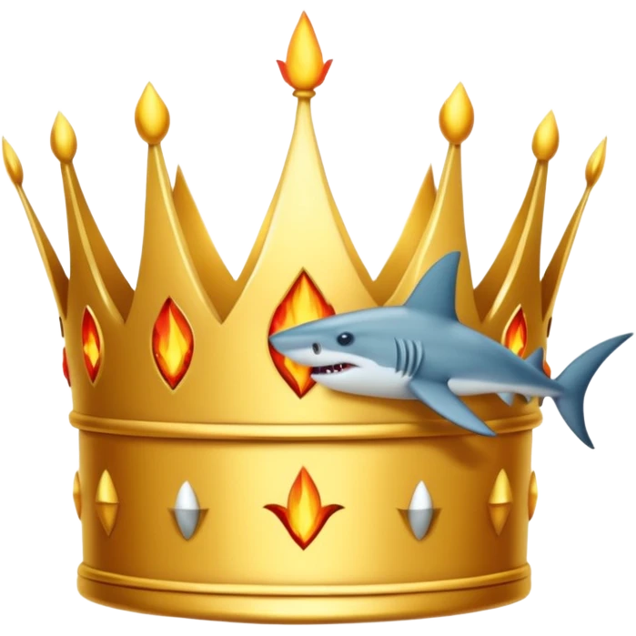         👑
   🦈🔥🔥🔥🦈
  🦈🔥  👁️  🔥🦈
   🦈🔥🔥🔥🦈

 emoji