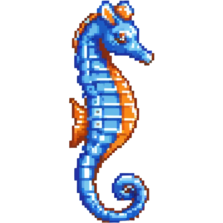 blue seahorse emoji