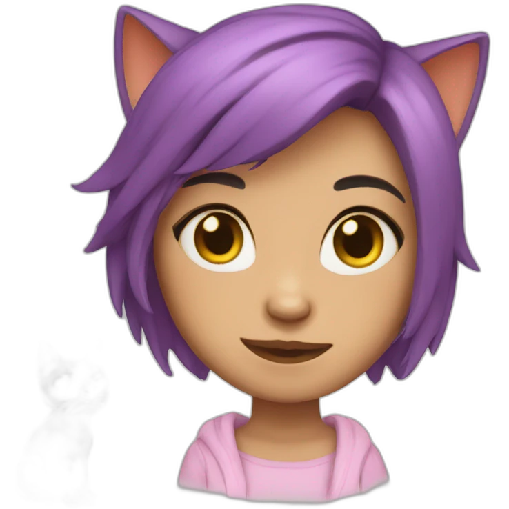 Cat-girl emoji