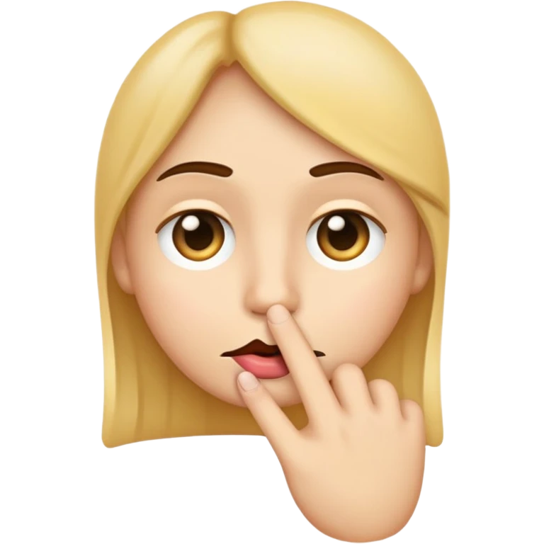 Emoji going shush emoji