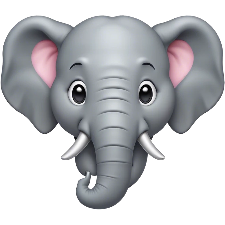 Cinematic Comical Elephant Portrait Emoji, Head tilted dramatically with an exaggeratedly amused expression, featuring a striking gray hide with whimsical wrinkles and wide, expressive eyes full of playful disbelief, Simplified yet hilariously expressive features, highly detailed, glowing with a slightly sassy glow, high shine, dramatic yet playful, stylized with an air of cheeky mischief, bright and endearing, soft glowing outline, capturing the essence of a spirited and over-the-top elephant, so meme-worthy it feels like it could trumpet its way into internet fame instantly! emoji