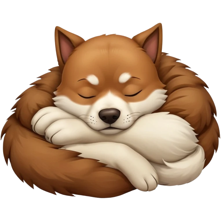 Dangerous dog sleeping emoji