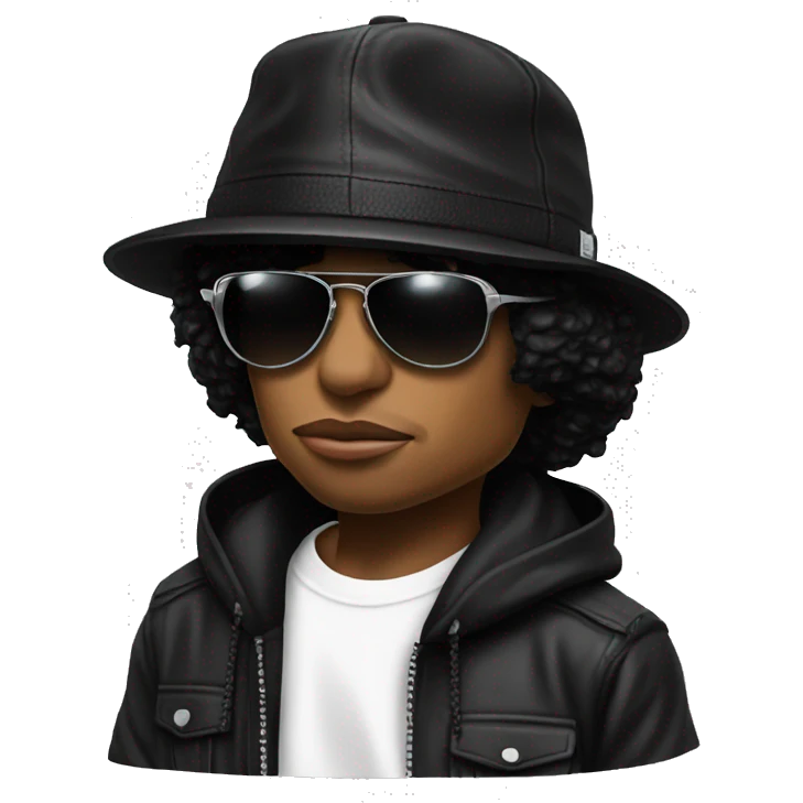 Eazy E with Compton hat emoji