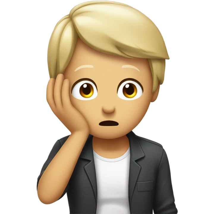 Facepalm animation emoji