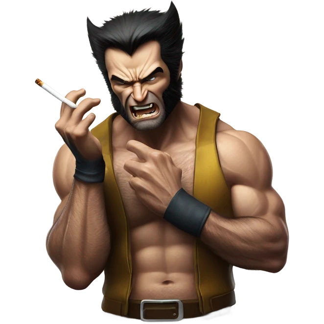 Wolverine smoking emoji