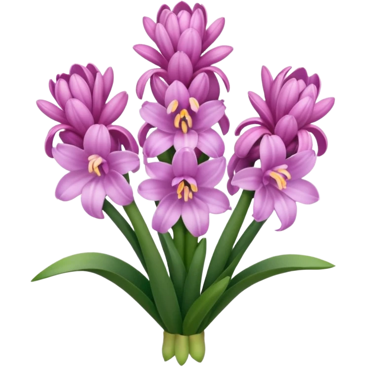 a light margenta  Hyacinth emoji
