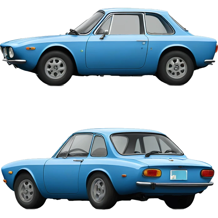 Lancia fulvia azul emoji