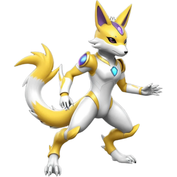  Futuristic Renamon (full body) emoji