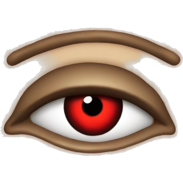 Red eyes emoji