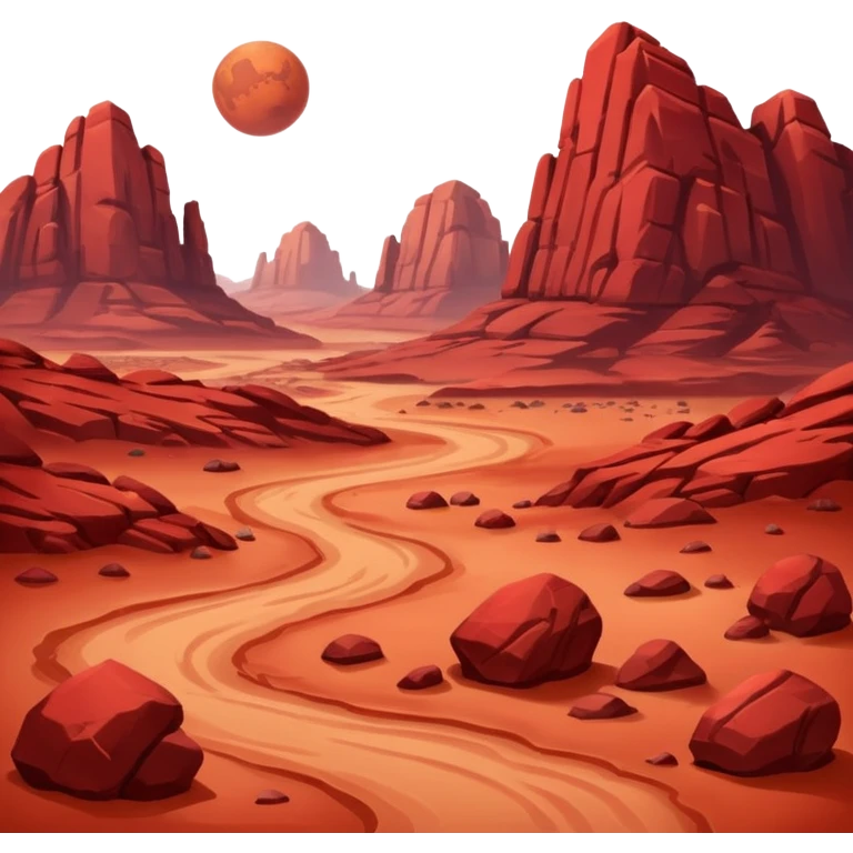 Mars planet emoji