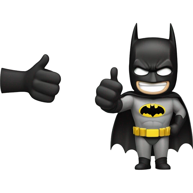 batman showing thumbs up emoji