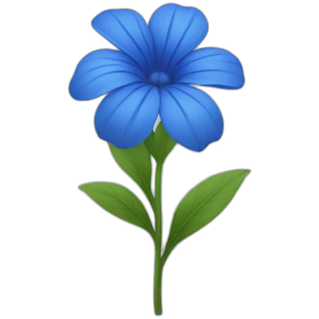 Blue flower emoji
