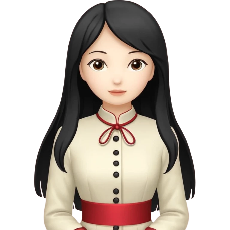 Девушка белокожая на беговой дорожке, с длинными светло-лиловыми волосами, в черном топе, в серых спортивных штанах, с черными ресницами emoji