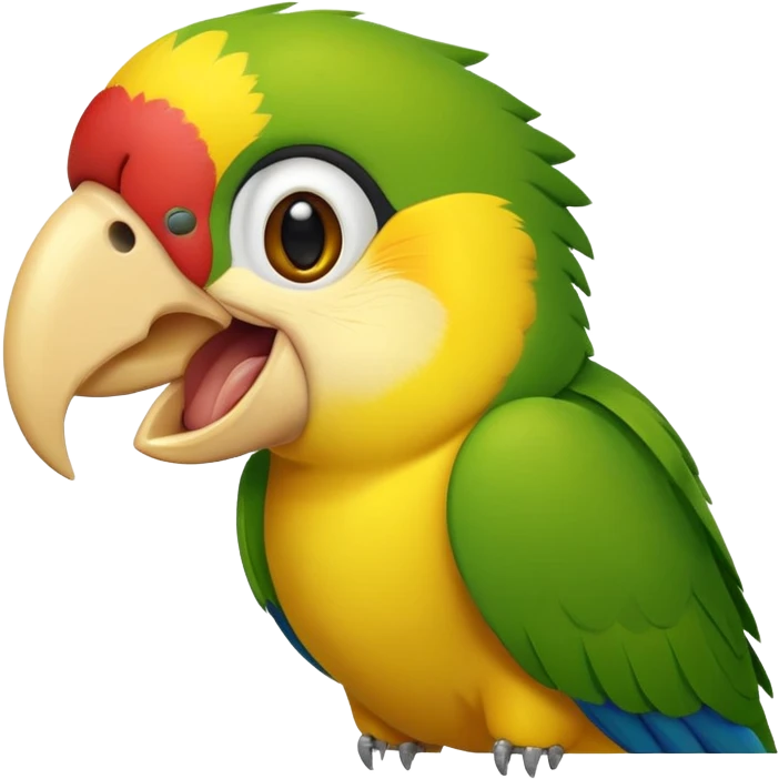 funny parrot laughing emoji