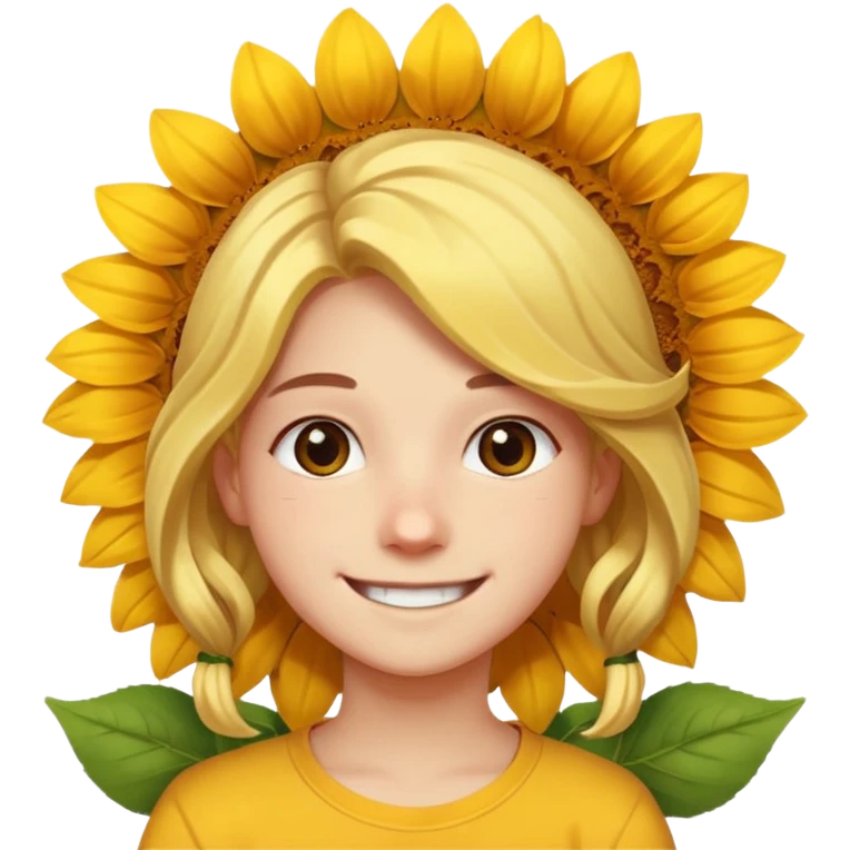 Teen with sunflower in hair


























 emoji