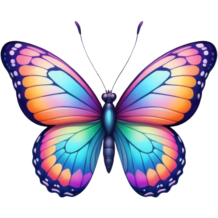 Beautiful unique butterfly emoji